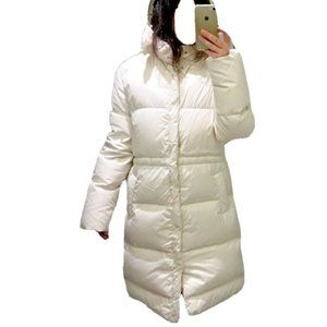 JIL SANDER Off-White Puffer Made in Italy Size 40, Snap Hood, NEVER WORN, Rare